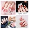 Nail Polish Set With Extend Poly nail Gel Semi-permanent varnish and UV LED Lamp and Stainless Steel Nails Tool Kits